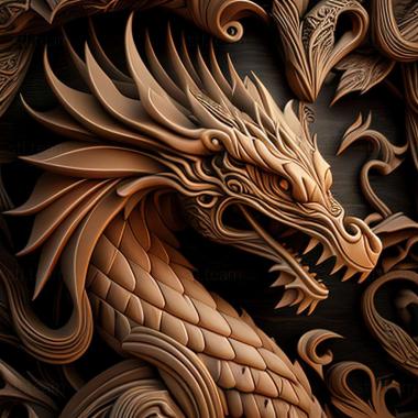 3D model dragon (STL)